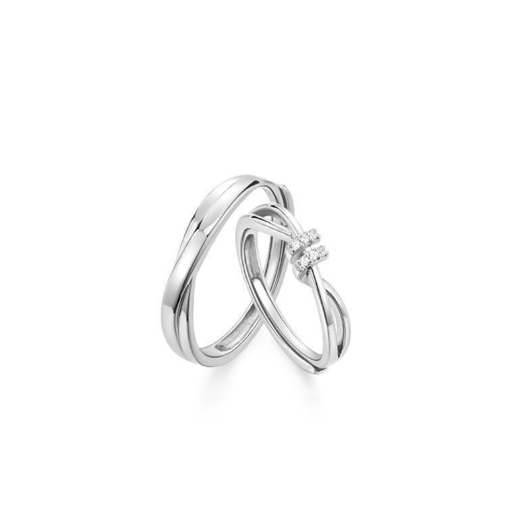 925 Sterling Silver Couple Ring