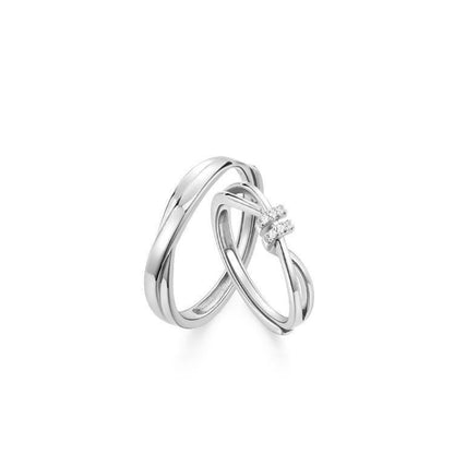 925 Sterling Silver Couple Ring