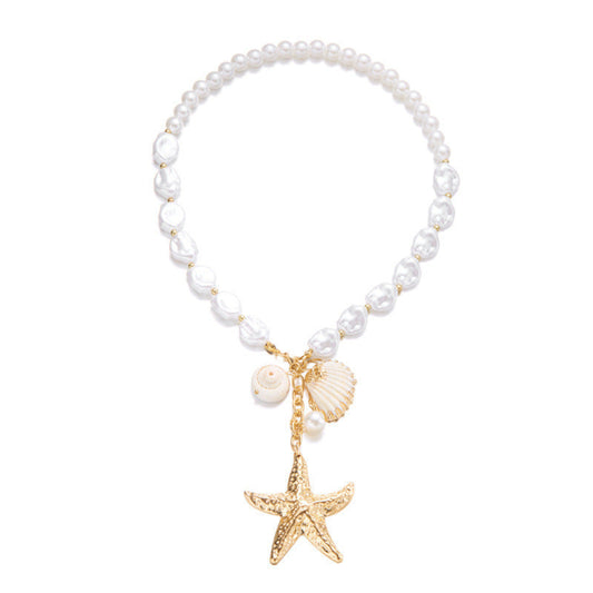 Pearl Starfish Necklace