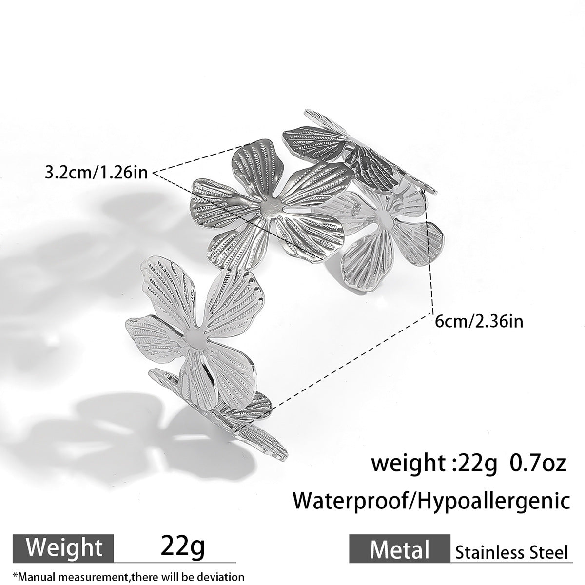 麦芽欧美不锈钢海洋风手镯海星海螺珊瑚花朵手环天然石镯子手饰品