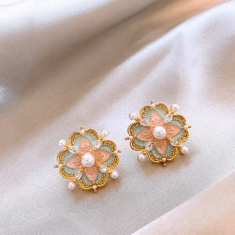 Flower Vintage Drop Earrings
