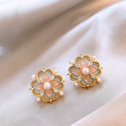 Flower Vintage Drop Earrings