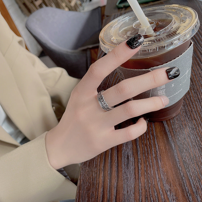 S925 Chinese Coin Ring