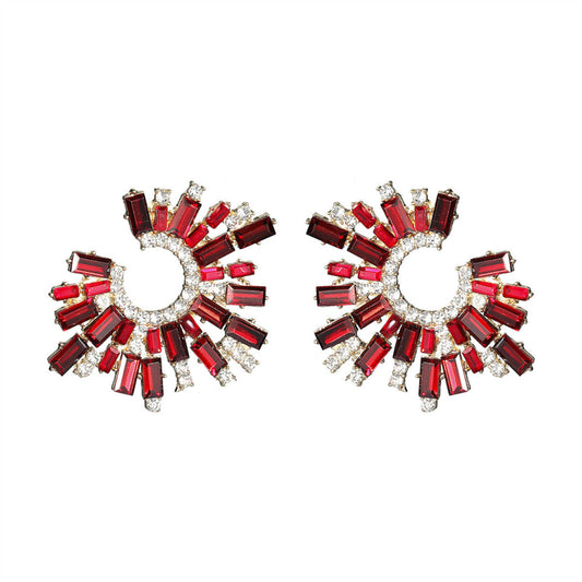Colorful Rhinestone Earrings