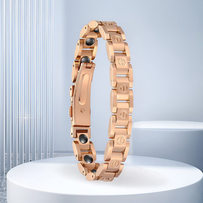 Titanium Steel Rose Gold Bracelet