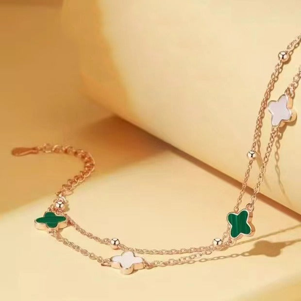 925 Silver Clover Leaf Bracelet
