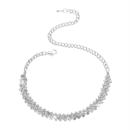 欧美跨境爆品 高级感超闪满钻手链女 小众设计气质锆石手饰品批发