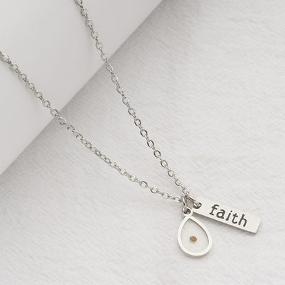 Stainless Steel 'Faith' Necklace
