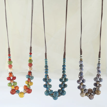 Colorful Boho Vintage Necklace