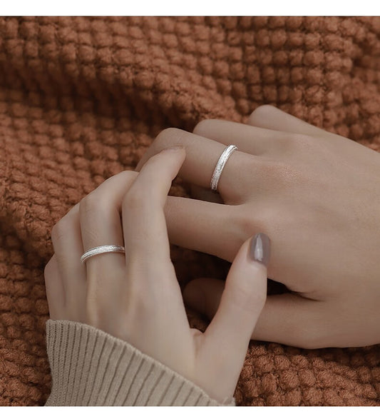 S999 Silver Couple Ring