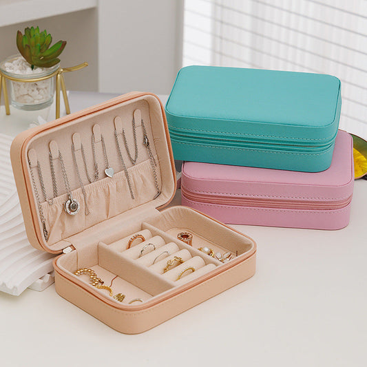 Leather Jewelry Organizer Case
