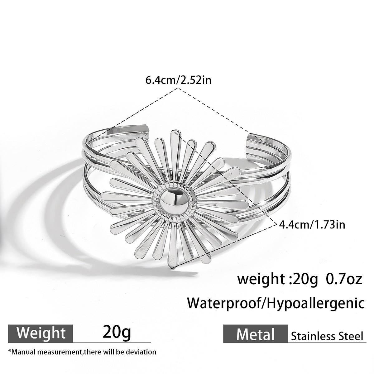 麦芽欧美不锈钢海洋风手镯海星海螺珊瑚花朵手环天然石镯子手饰品