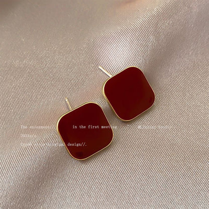 Women's S925 Silver Needle Earrings, Stylish Internet-Famous Studs & Drops, Niche High-End Jewelry