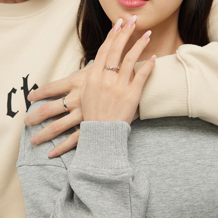 925 Sterling Silver Couple Ring