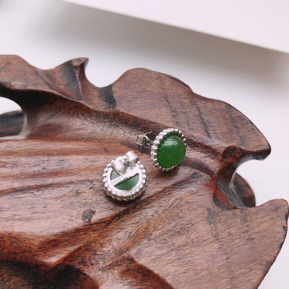 925 Silver Jasper Earrings