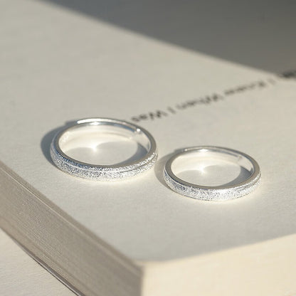S999 Silver Couple Ring