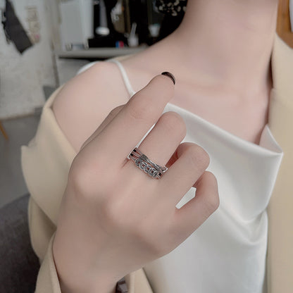 S925 Chinese Coin Ring