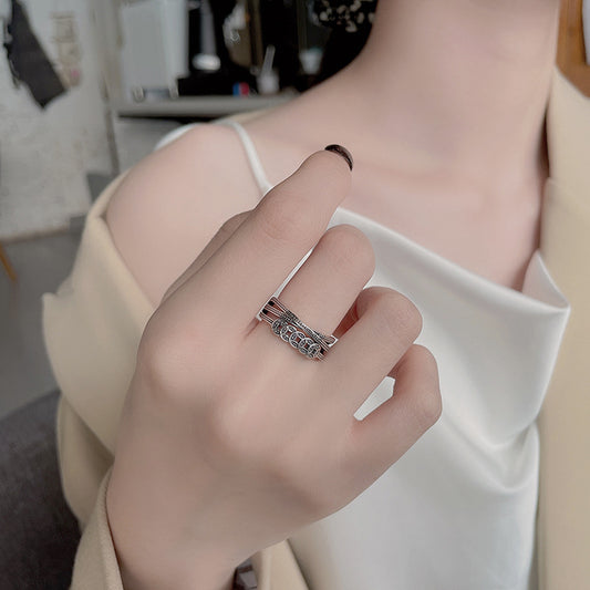 S925 Chinese Coin Ring