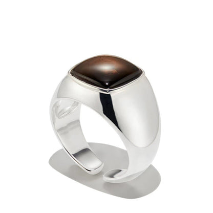 S925 Tea Crystal Ring