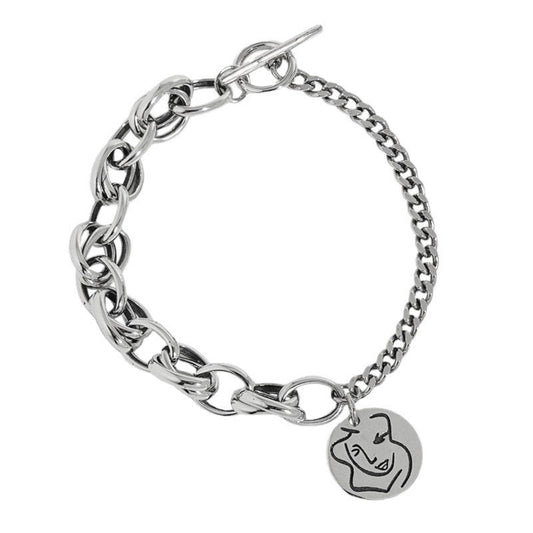 S925 Silver Vintage Coin Bracelet