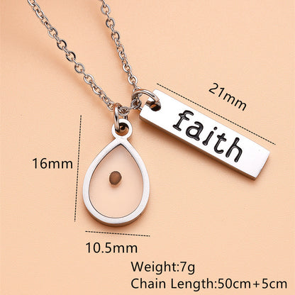 Stainless Steel 'Faith' Necklace