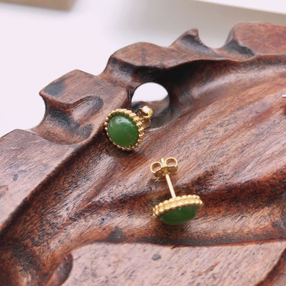 925 Silver Jasper Earrings