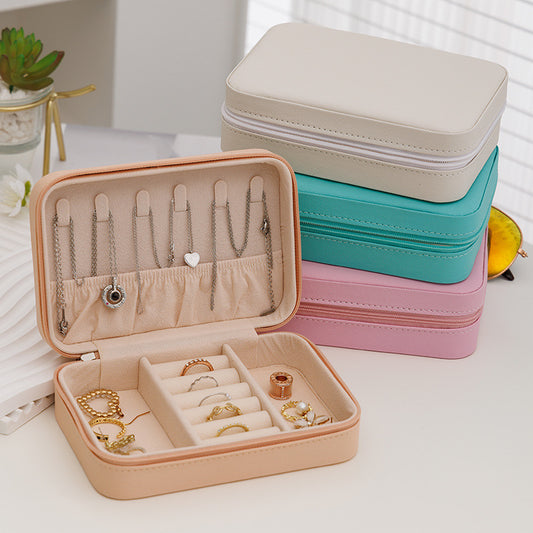 Leather Jewelry Organizer Case