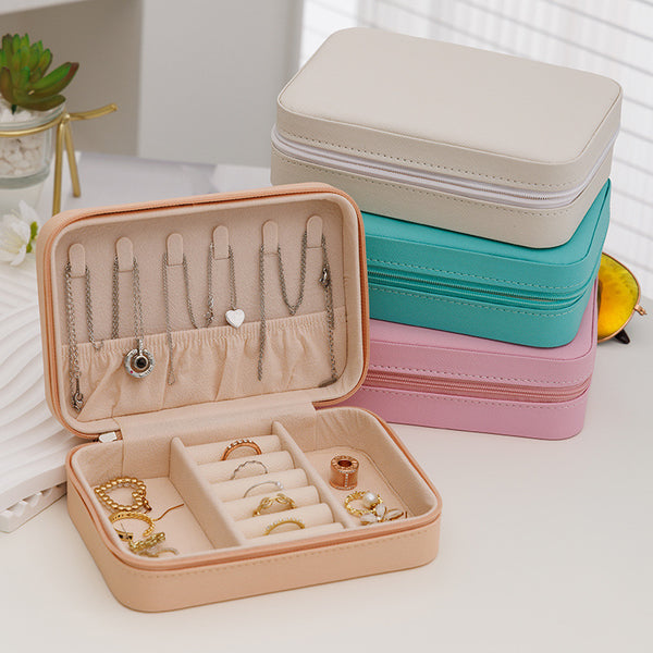 Leather Jewelry Organizer Case