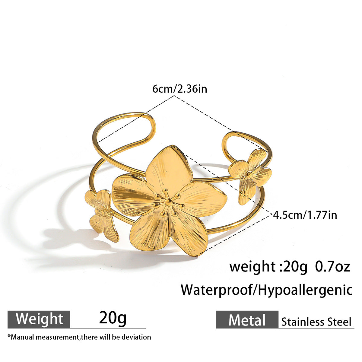 麦芽欧美不锈钢海洋风手镯海星海螺珊瑚花朵手环天然石镯子手饰品