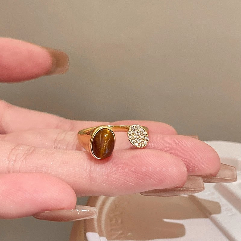 Snake Tiger Eye Ring