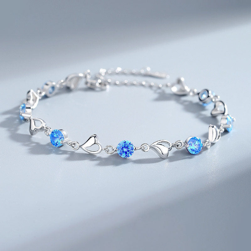 S925 Silver Heart Bracelet