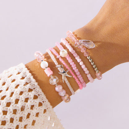 Starfish Shell Bracelet Set
