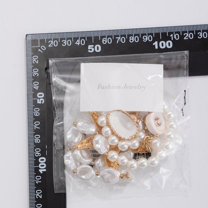 欧美跨境饰品 沙滩串珠项链仿珍珠项饰 海星贝壳复古度假necklace