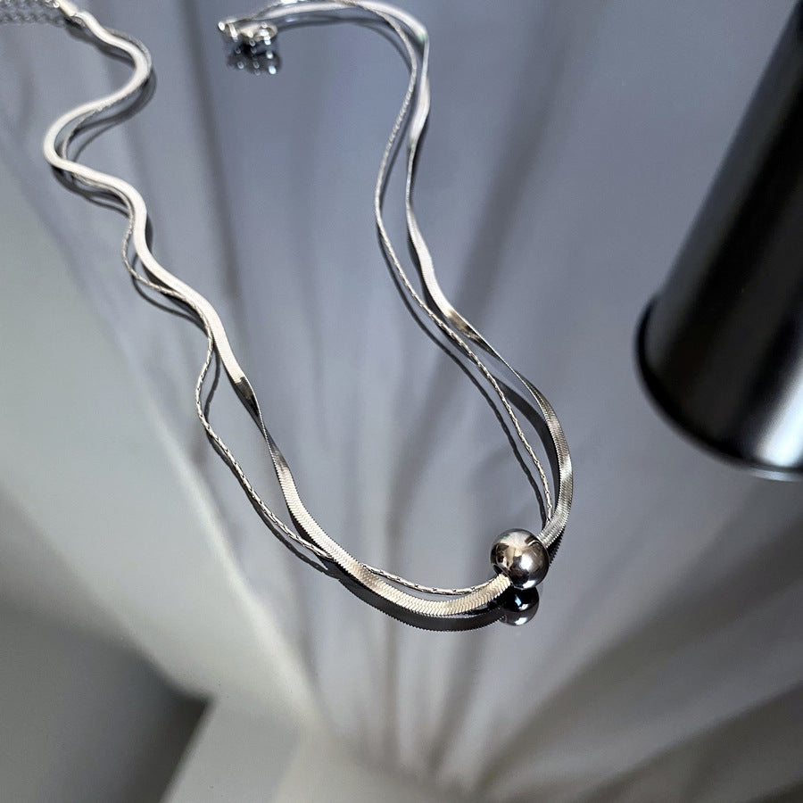 Titanium Steel Layered Necklace