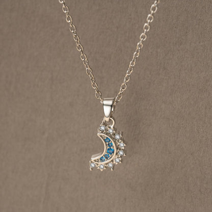 Women's Fashion Retro Sun Moon Stacked Necklace