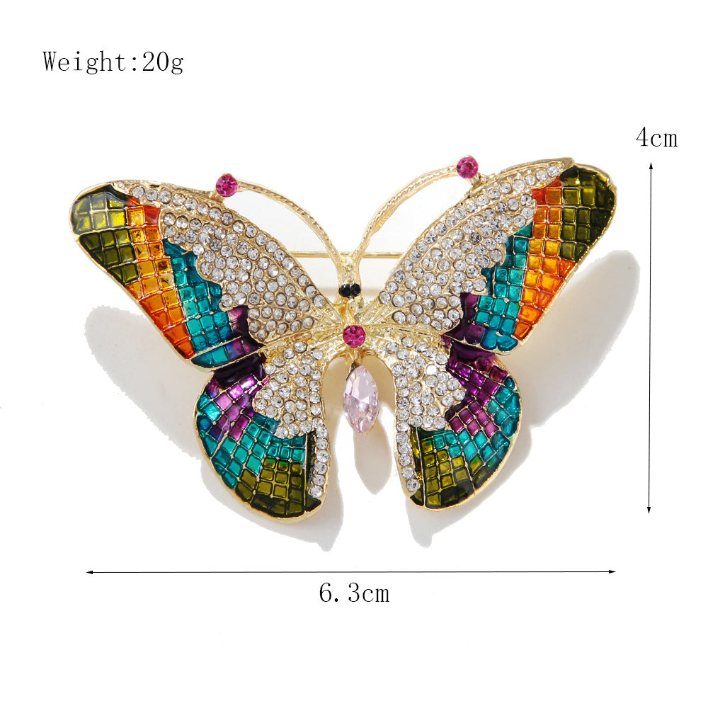 Butterfly Crystal Brooch