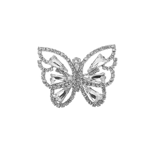 Rhinestone Butterfly Ring