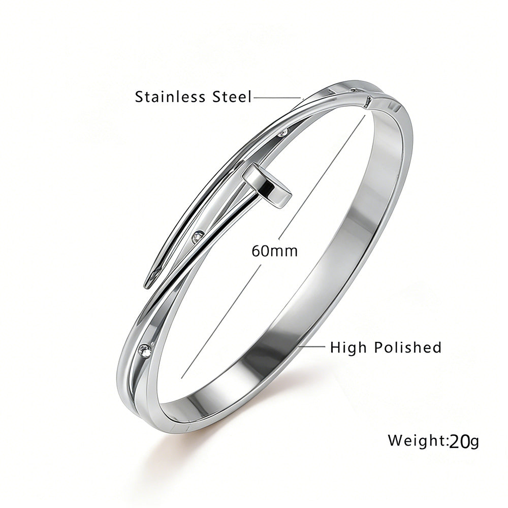 Gold-Plated Titanium Steel Bracelet