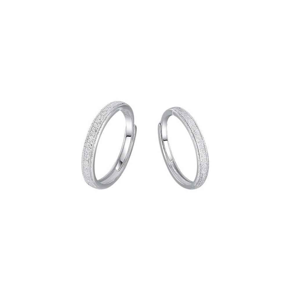 S999 Silver Couple Ring