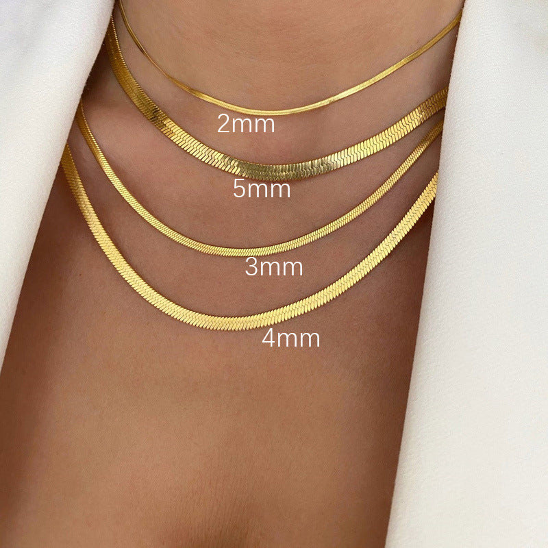 Stainless Steel Snake Choker Necklace