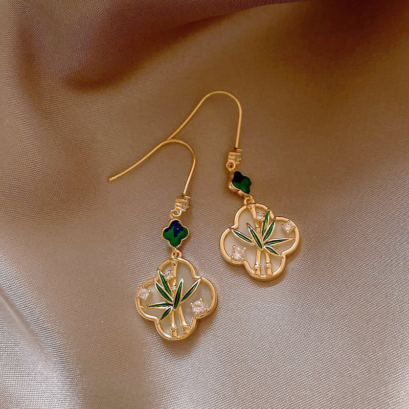 Flower Vintage Drop Earrings