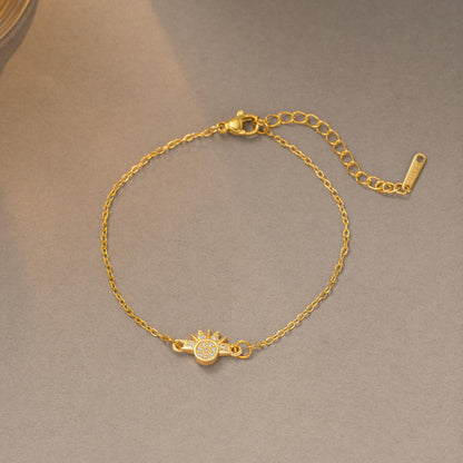 Women's Fashion Retro Sun Moon Stacked Necklace