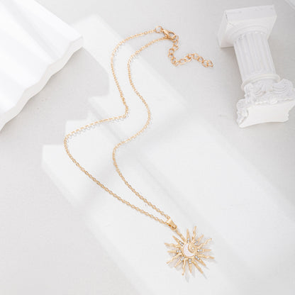 Moon Star Pendant Necklace