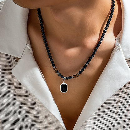 Tiger Eye Beaded Necklace