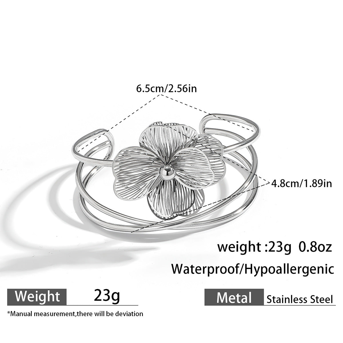 麦芽欧美不锈钢海洋风手镯海星海螺珊瑚花朵手环天然石镯子手饰品