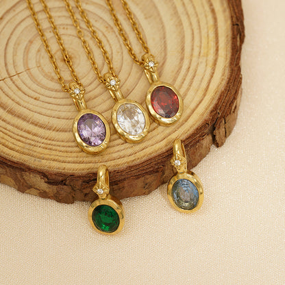 12 Zodiac Stone Necklace
