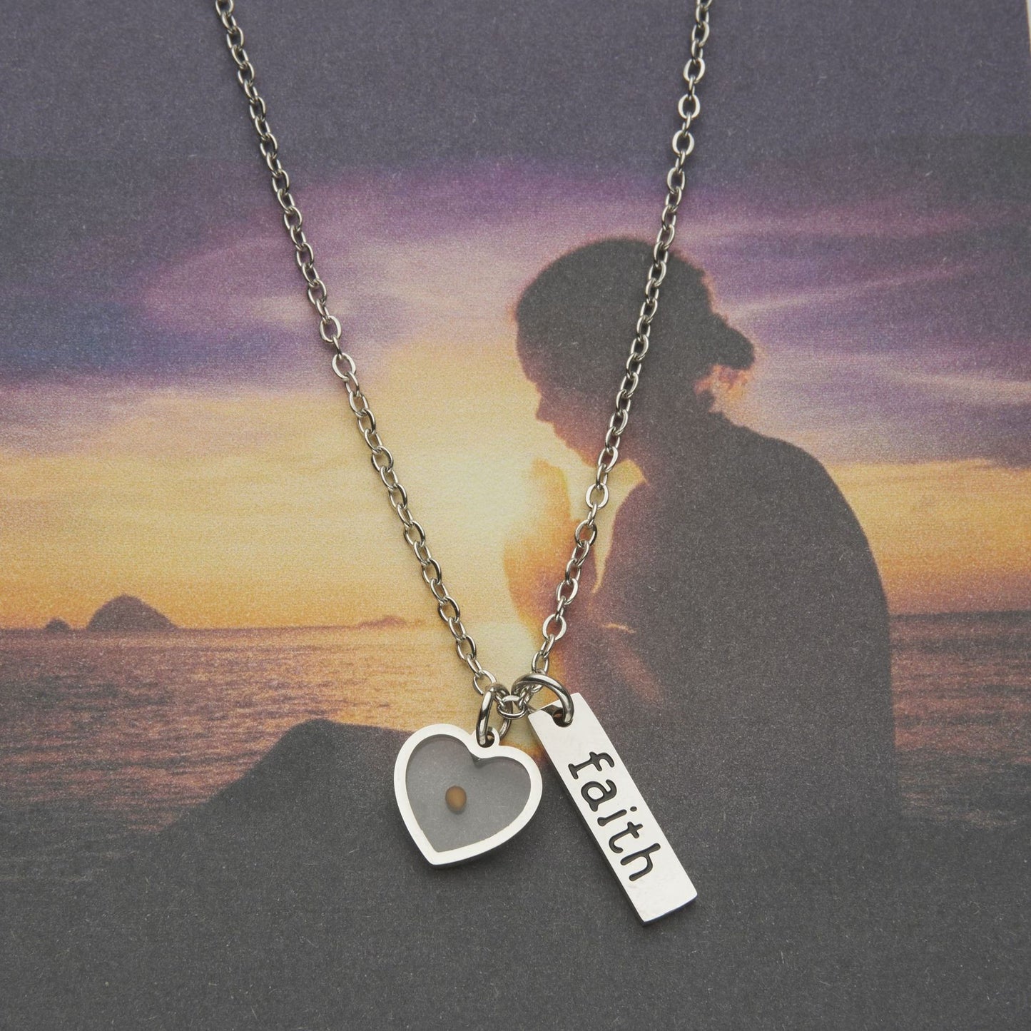 Stainless Steel 'Faith' Necklace