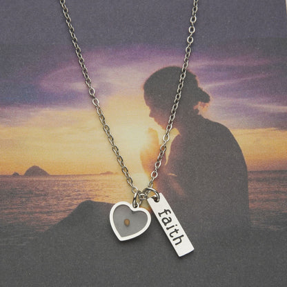 Stainless Steel 'Faith' Necklace