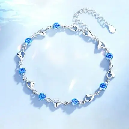 S925 Silver Heart Bracelet