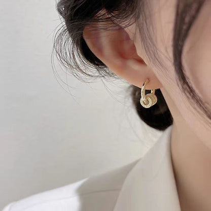 Affordable luxury zirconia hoop earrings